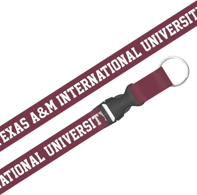 Texas A&M International University Lanyard with Buckle