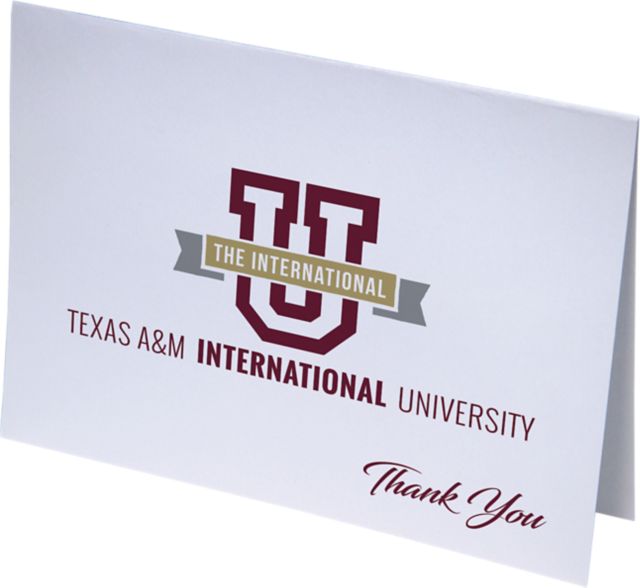 Texas A&M International University 10 Pack Thank You Notecard