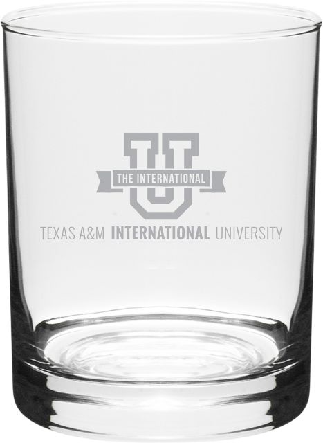 Texas A&M International University 14 oz. Wine Glass