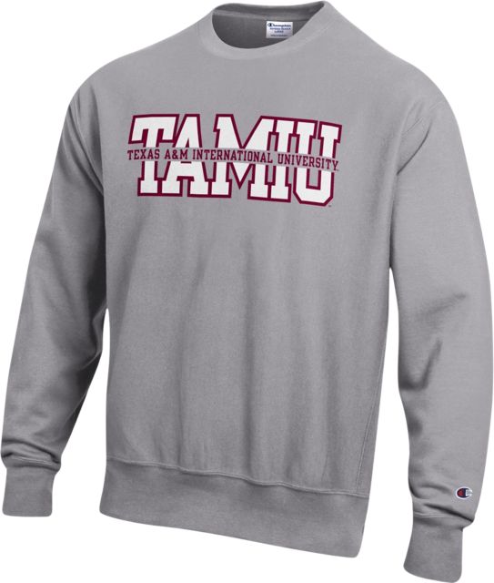 Texas A&M International University Reverse Weave Crewneck Sweatshirt