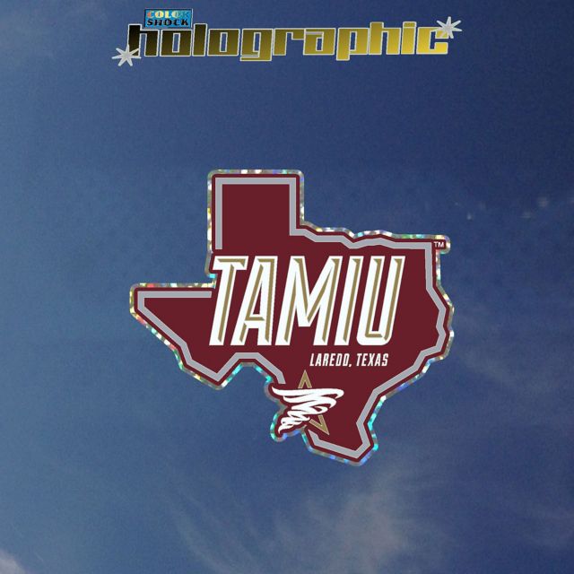 Texas A&M International University Dustdevils Hologram Stand Decal