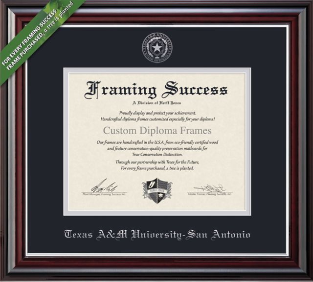Texas A&M University-San Antonio 11'' x 14'' Jefferson Diploma Frame