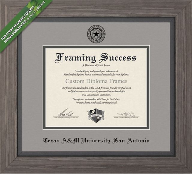 Texas A&M University-San Antonio 11'' x 14'' Greystone Diploma Frame