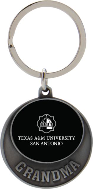 Texas A&M University-San Antonio Grandma Pewter Keychain