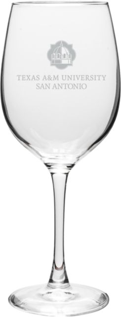 Texas A&M University-San Antonio 16 oz. Wine Glass