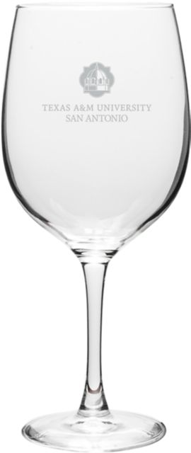 Texas A&M University-San Antonio 19 oz. Wine Glass