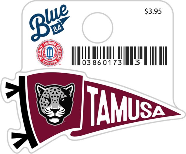 Texas A&M University-San Antonio Jaguars Mini Sticker