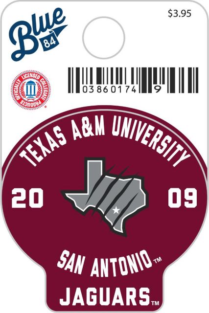 Texas A&M University-San Antonio Jaguars Mini Sticker