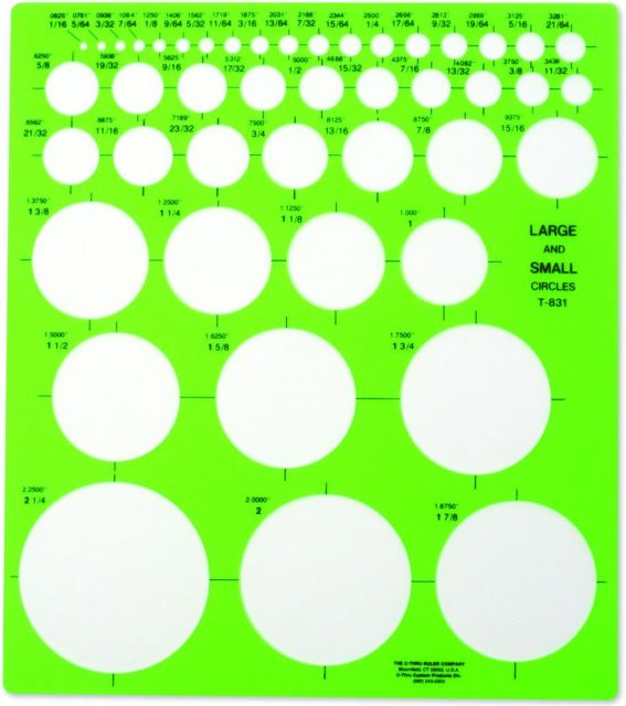 TEMPLATE SMALL AND LARGE CIRCLES