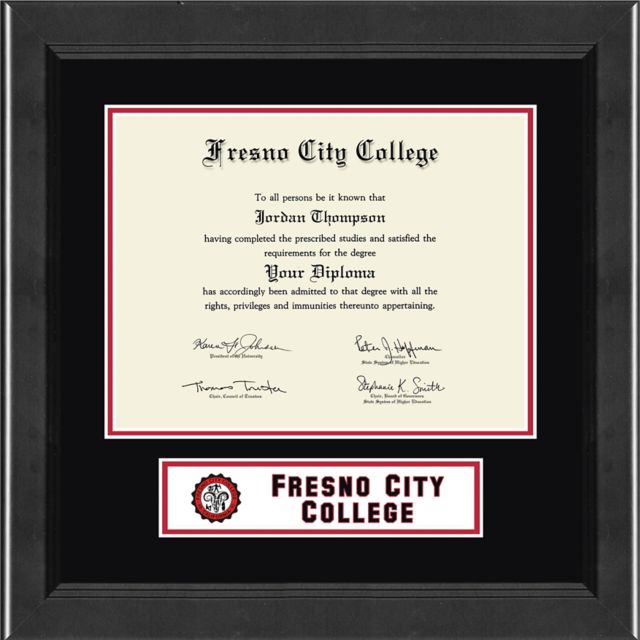 Fresno City College, Lasting Memories Banner Diploma Frame. Associates