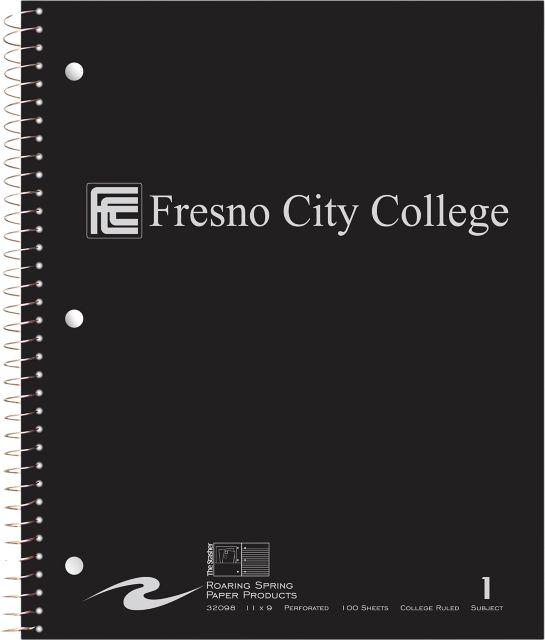 Fresno City College Notebook 100-Sheet
