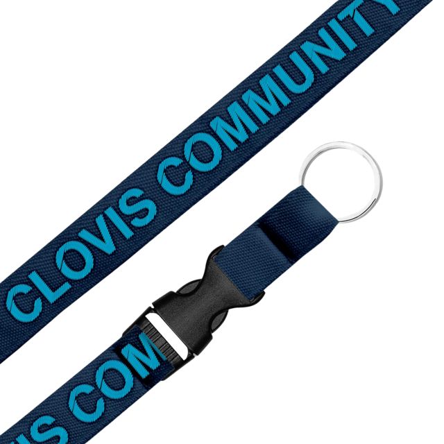 Clovis Community College .75 Woven Lanyard
