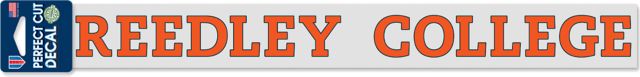 Reedley College 2'' x 17'' Perfect Cut Decal