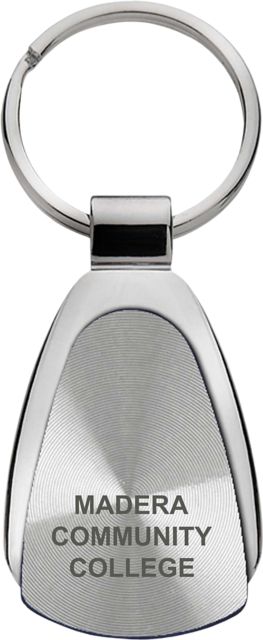 Madera Community College Teardrop Keychain