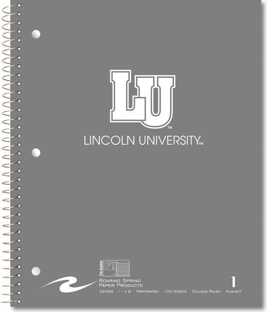 Lincoln University Notebook 100-Sheet