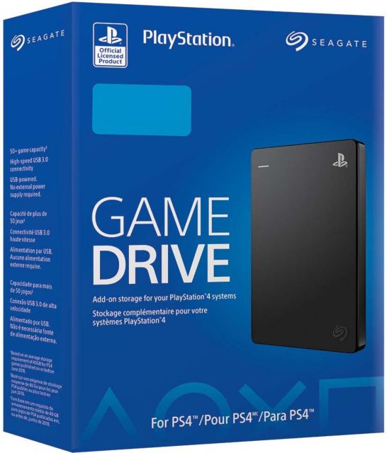 Seagate Game Drive for PS4 Black with Blue trim - ONLINE ONLY: University
