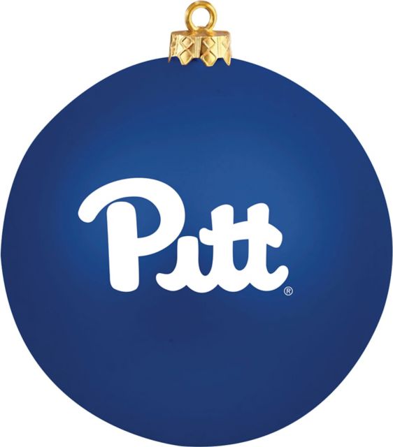 University of Pittsburgh at Bradford Panthers Round Shatterproof Ornament