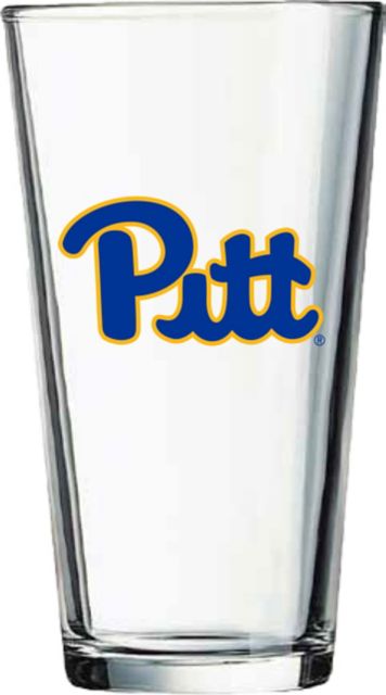 University of Pittsburgh at Bradford Panthers 16 oz. Glass