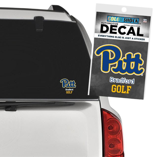 University of Pittsburgh at Bradford Panthers Golf Decal