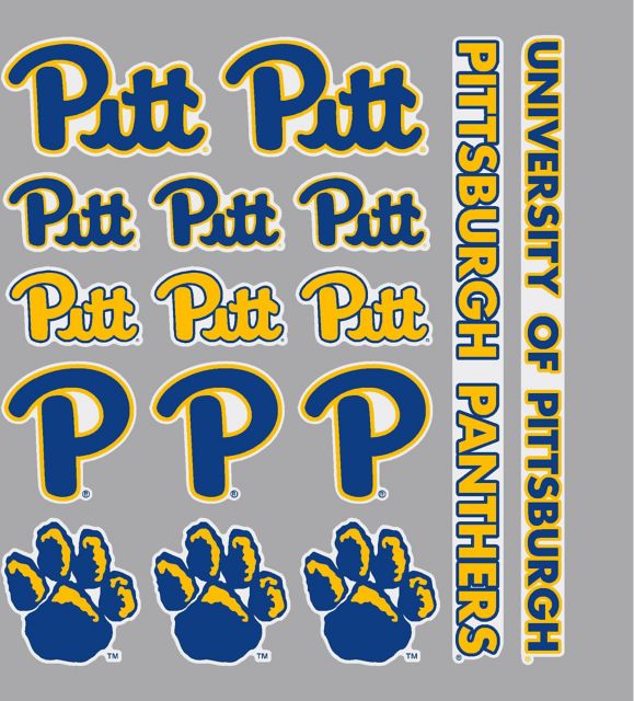 University of Pittsburgh at Bradford Panthers Sticker Sheet