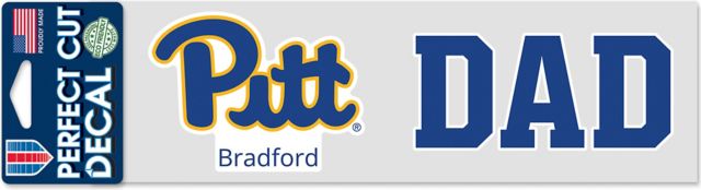 University of Pittsburgh at Bradford 3'' x 10'' Dad Decal