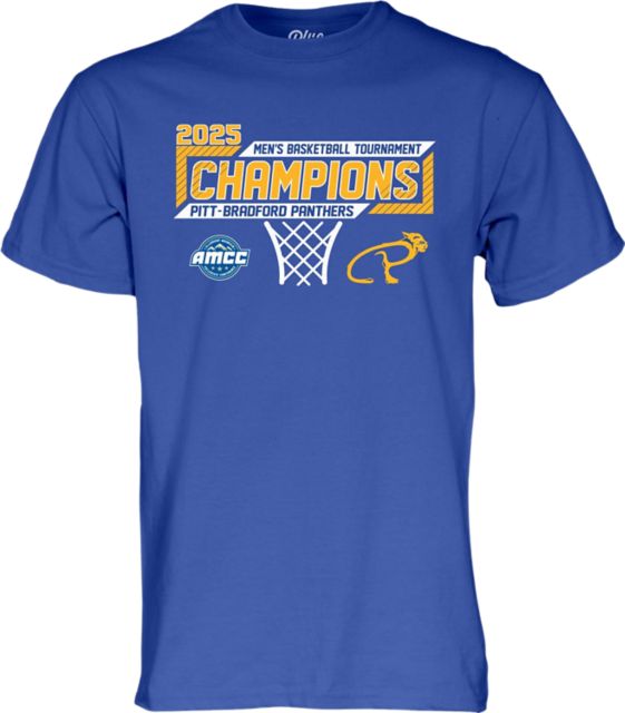 University of Pittsburgh at Bradford Men's Basketball 2025 AMCC Tournament Champions Short Sleeve T-Shirt