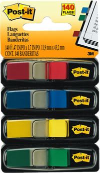 Post-It Flags 4pk Asst Color