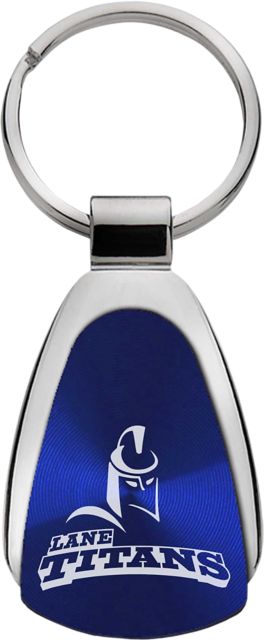 Lane Community College Teardrop Keychain
