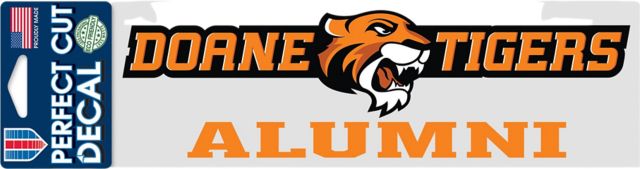 Doane University Alumni 3'' x 10'' Perfect Cut Decal