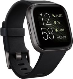 Fitbit Versa 2 Fitness Tracker - Black/Carbon Aluminum - ONLINE ONLY