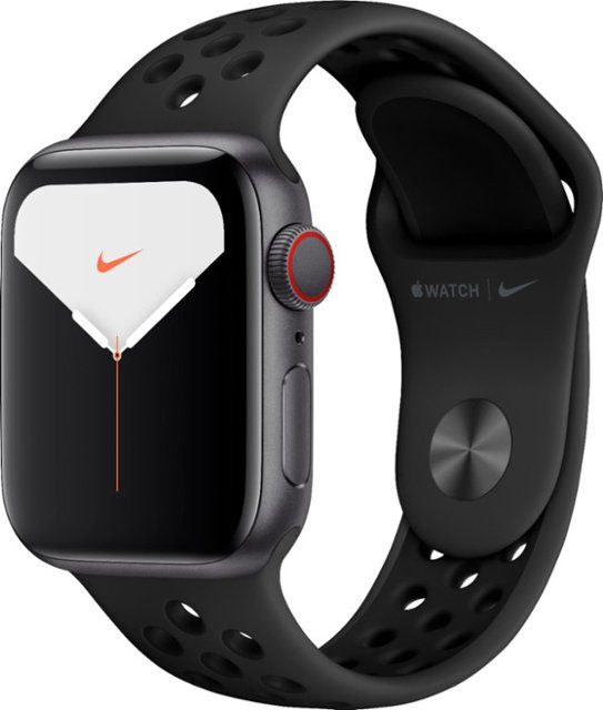 Apple Watch Nike Series 5 (GPS + Cellular) with Nike Sport Band Open Box  40mm Silver Aluminium Case. Nike LU