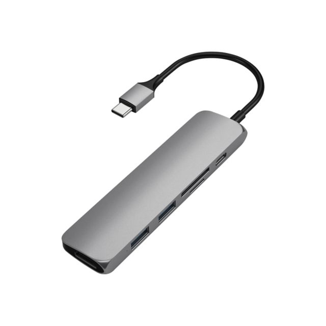 Satechi Slim Aluminum Type-C Multiport Adapter V2, Space