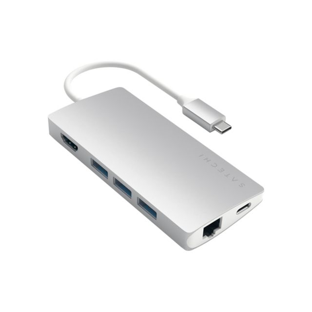 Satechi Multi-Port Adapter 4K With Ethernet V2, Silver ONLY:West Hills College