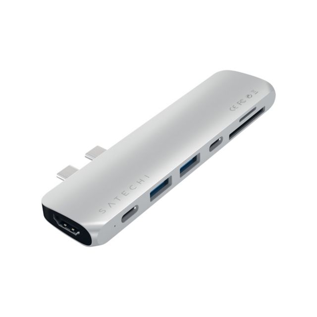 Satechi Aluminum Type-C Pro Hub Adapter, Silver - ONLINE