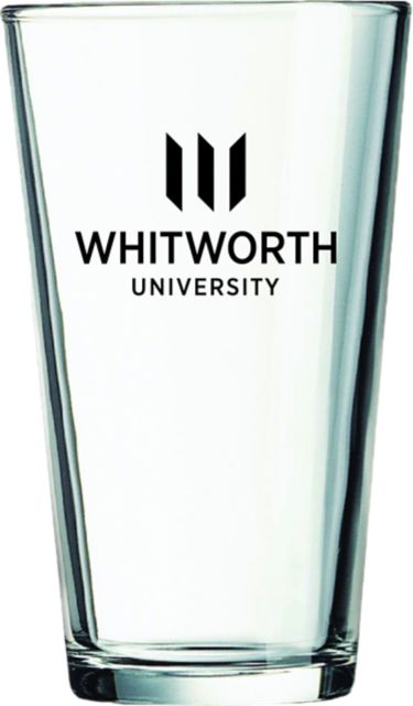 Whitworth University 16 oz. Glass