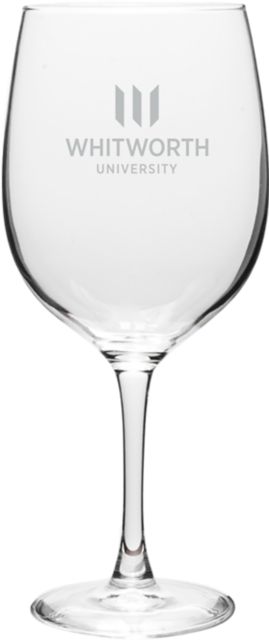 Whitworth University 19 oz. Wine Glass