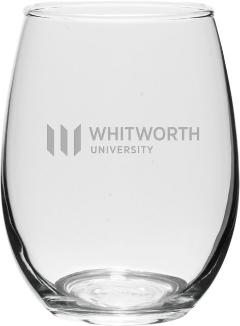Whitworth University 15 oz. Stemless Wine Glass