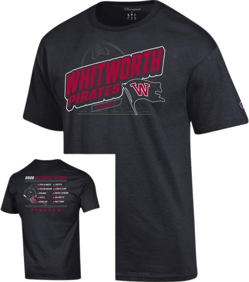 Whitworth University Pirates Football Short Sleeve T-Shirt