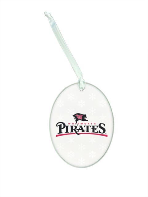 Whitworth University Glass Ornament