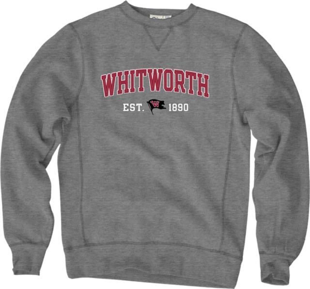 Whitworth University Sanded Crewneck Sweatshirt