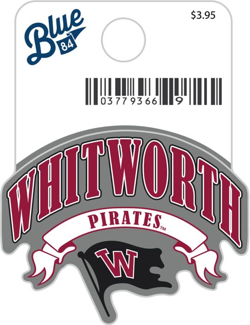 Whitworth University Pirates Mini Sticker
