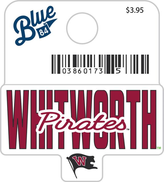 Whitworth University Pirates Mini Sticker