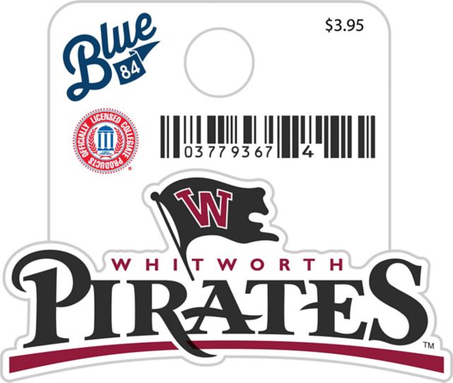 Whitworth University Pirates Mini Sticker