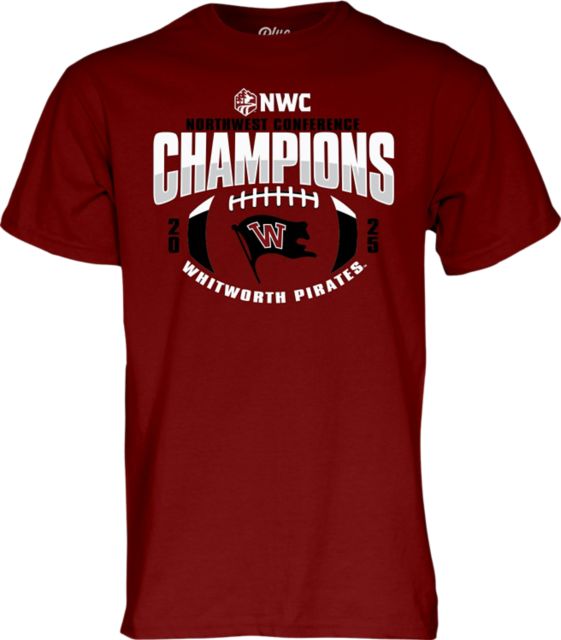 Whitworth University Football 2025 NWC Regular Season Champions Short Sleeve T-Shirt