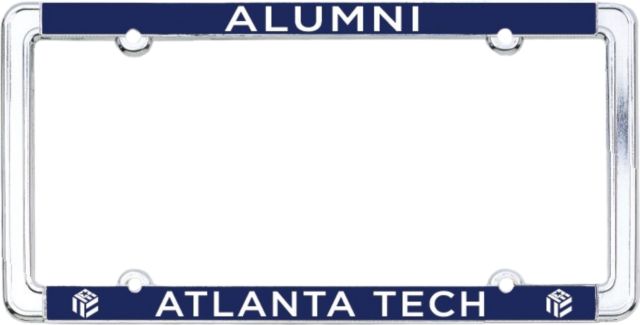 Atlanta Technical College Alumni Thin Dome License Plate Frame