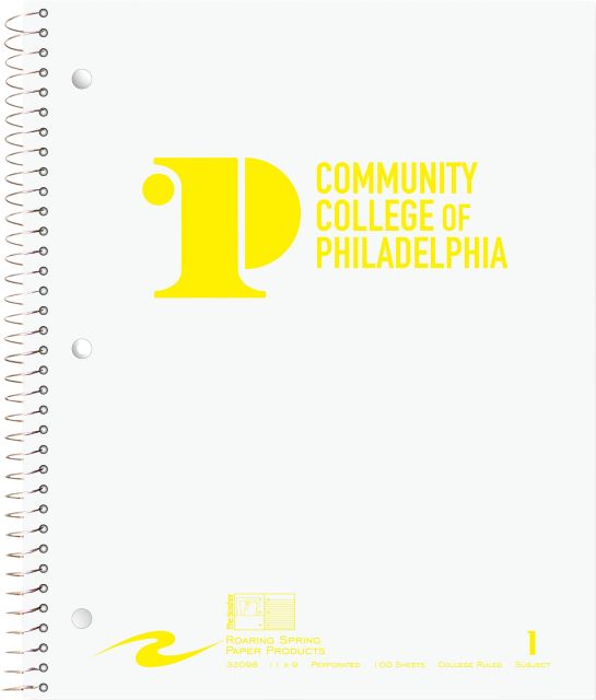 Community College of Philadelphia Notebook 100-Sheet