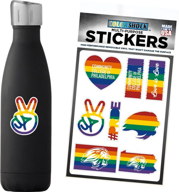 Community College of Philadelphia 7.5'' x 7.5'' Sticker Sheet
