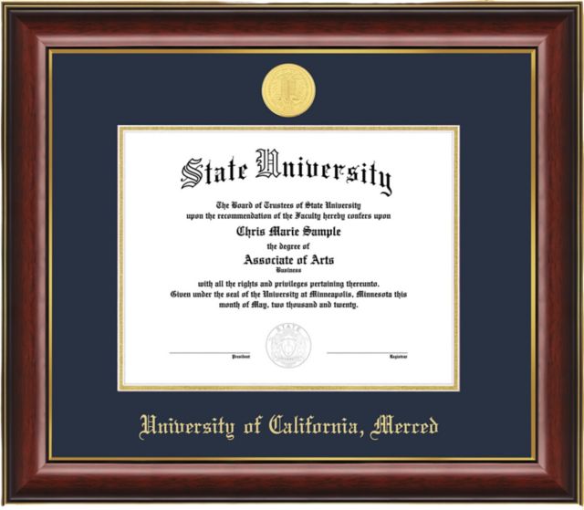 University of California, Merced 8.5 x 11 Diploma Frame