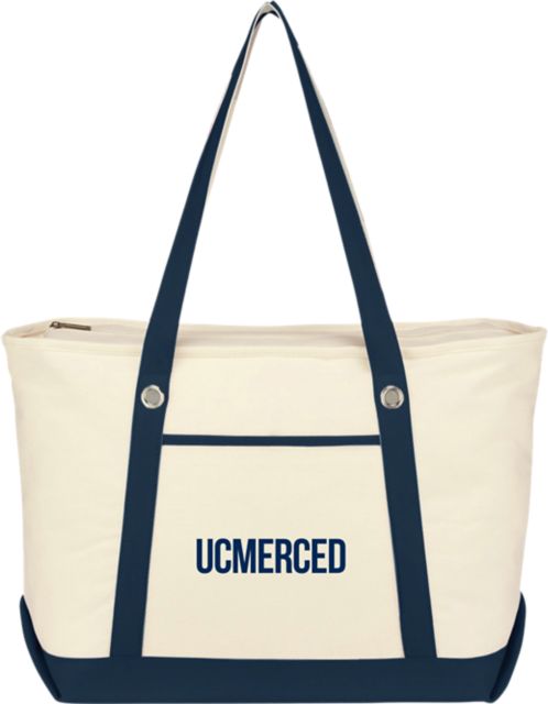 University of California, Merced Canvas Zippered Tote Bag