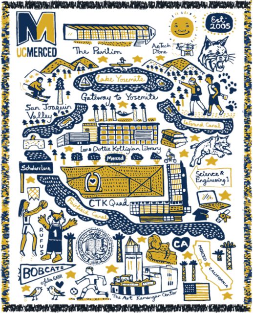 University of California, Merced Tapestry Blanket